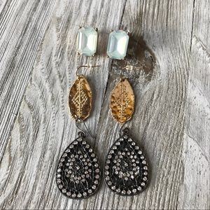 Fashion Pierced Earring Bundle of 3